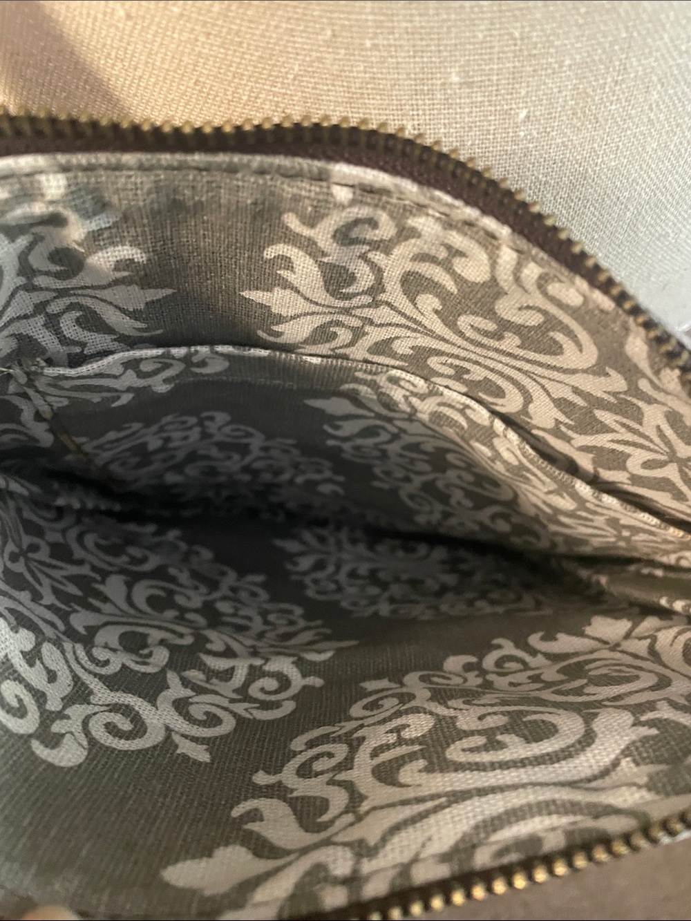 Leopard Print Crossbody Bag with Brown Trim lv leather inset - Picture 4 of 6